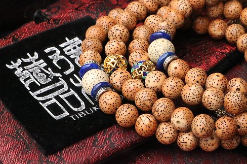 TIBUKKYO德榕藏品 一年陳籽 星月菩提 10mm圓珠 菩提子佛珠 客製化設計 108顆 念珠