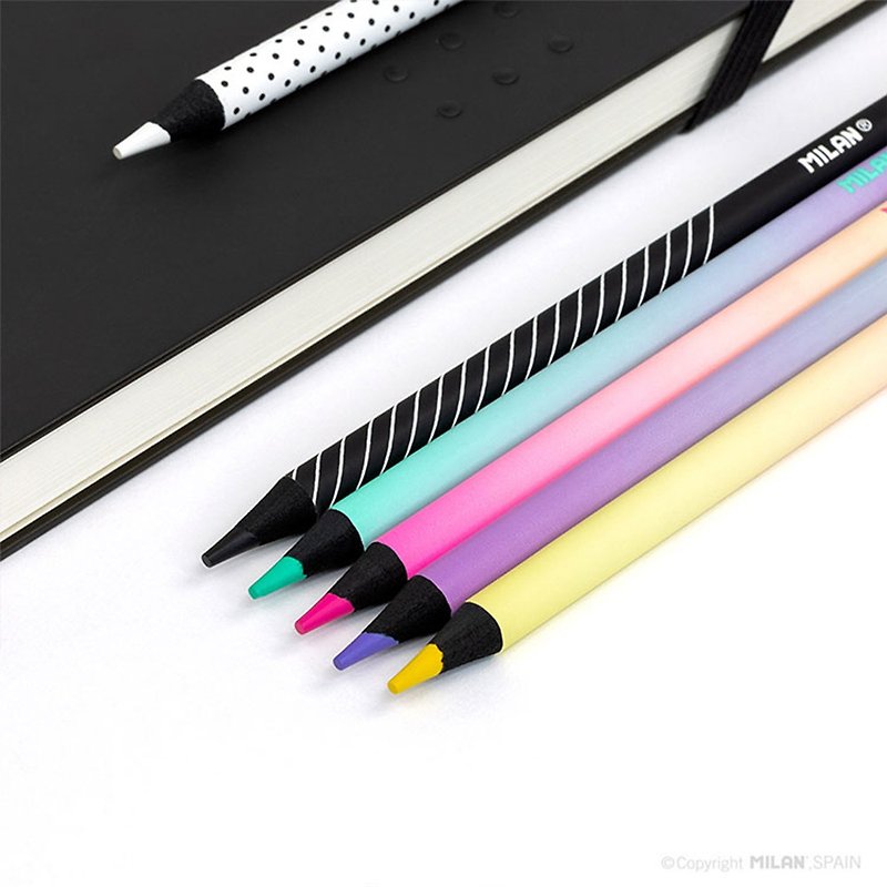 MILANクラウドブロッサムラウンドロッドカラーペンシル6色 - 鉛筆・シャープペンシル - 木製 多色