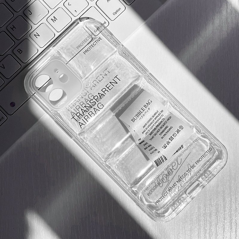 エアバッグラベルiPhoneソフトケース - スマホケース - プラスチック 