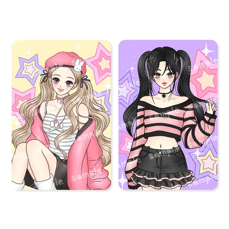 sweet star photo card - 卡片/明信片 - 紙 