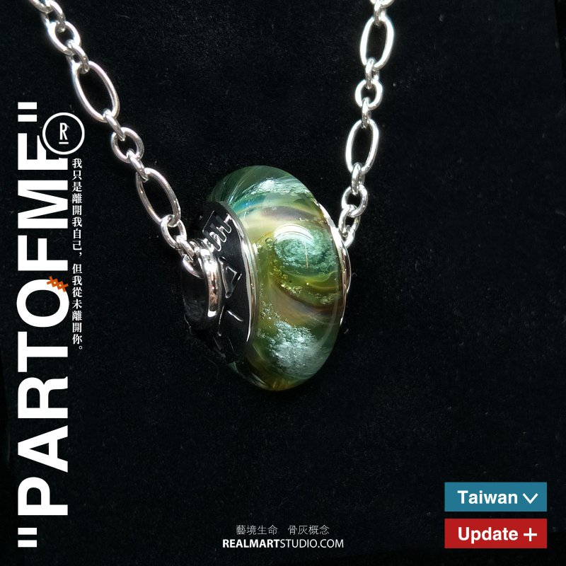 Glazed ashes necklace/glass ashes necklace - สร้อยคอ - แก้ว 