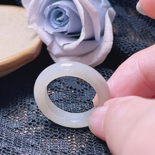 瓔珞珠寶盒 E.L.Jewelry Box 【求‧緣】淡黃翡翠戒指戒圈 | 國際15.5圍 | 天然緬甸玉翡翠A貨