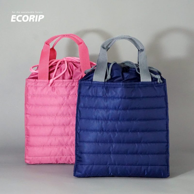 Ecorip 保冷巾着トートバッグ L 保冷 保温 軽量 撥水 丸洗い可能  折り畳み可能 バッグインバッグ アウトドア 学校 通勤 ジム 散歩 日本製 - 手提包/手提袋 - 環保材質 多色