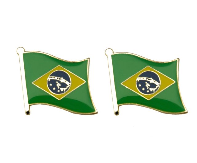 ブラジルブラジル国章ピンバッジメタルアクセサリーピンお土産