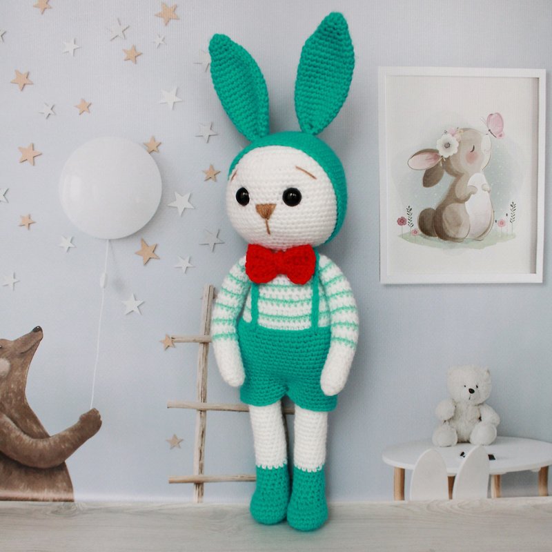 Cute bunny doll, gift for children,bunny Easter present,toy bunny - 寶寶/兒童玩具/玩偶 - 其他材質 