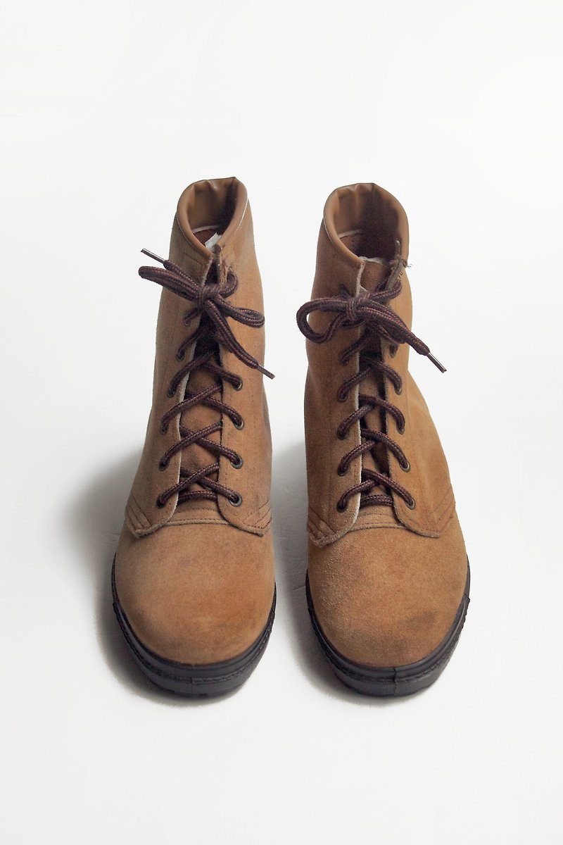 80s suede work boots | Blindstone Suede Boots Eur 4243 -Deadstock - Men's Boots - Genuine Leather Orange