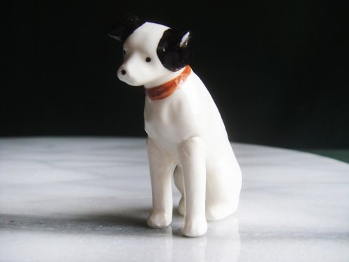 老時光 OLD-TIME 【老時光 OLD-TIME】早期二手日本進口VICTOR-NIPPER勝利犬擺飾品