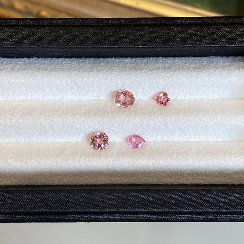 [Bare Stone] Tourmaline LT50/LT52/LT67/LT108 - Necklaces - Gemstone Pink