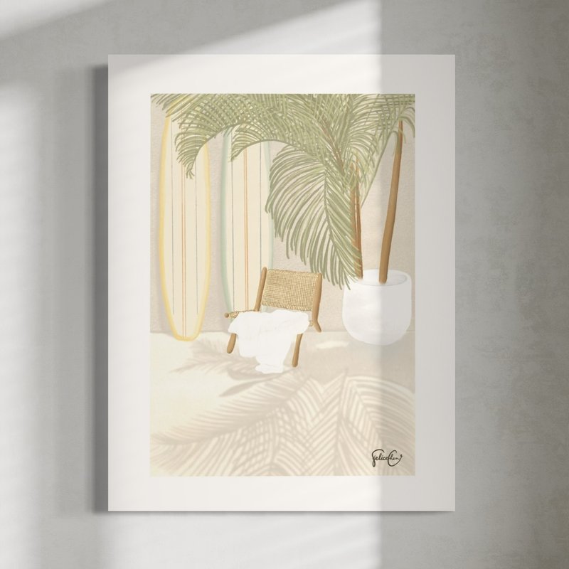 Dream Life Printed Painting Wall Decor - โปสเตอร์ - กระดาษ ขาว