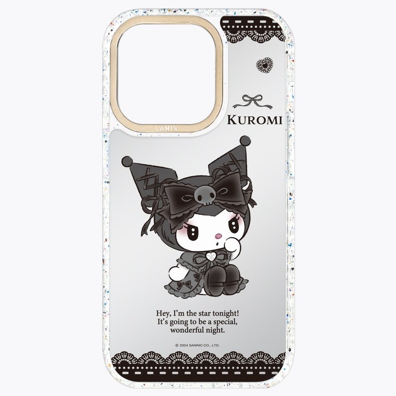 酷洛米 鏡面蕾絲 磁吸版彩框 iPhone 16 15 14 13 Pro Max 防摔殼 - 手機殼/手機套 - 環保材質 銀色