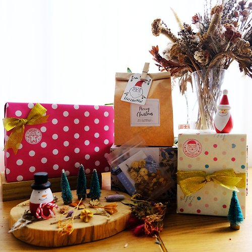 草生光養 | Namastea 【聖誕禮盒】療癒漢方花草茶-3種聖誕質感包裝-最暖心的交換禮物
