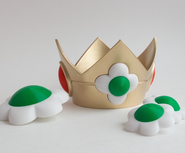 Princess Daisy Accessories – Crown, brooch, earrings from Super Mario Bros  video - Shop Tasha's craft Hair Accessories - Pinkoi