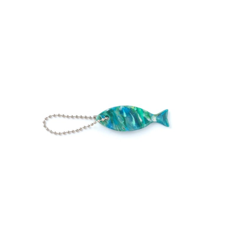 buoy 海洋升級再造吊飾 / 魚 / 綠 - 吊飾/掛飾 - 塑膠 綠色
