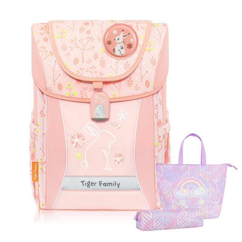 Tiger Family College Style Ultra-Lightweight Backpack Pro 2S-Peach Rabbit - กระเป๋าเป้สะพายหลัง - วัสดุกันนำ้ สึชมพู