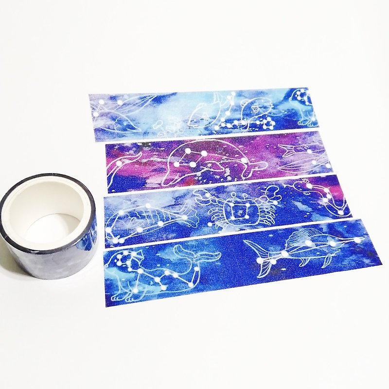 Jielin Washi Tape Cosmic Ocean & Aquatic Sign - มาสกิ้งเทป - กระดาษ 