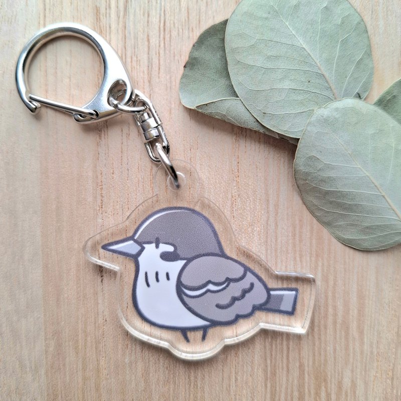 壓克力鑰匙圈 麻雀 - 鑰匙圈/鑰匙包 - 壓克力 