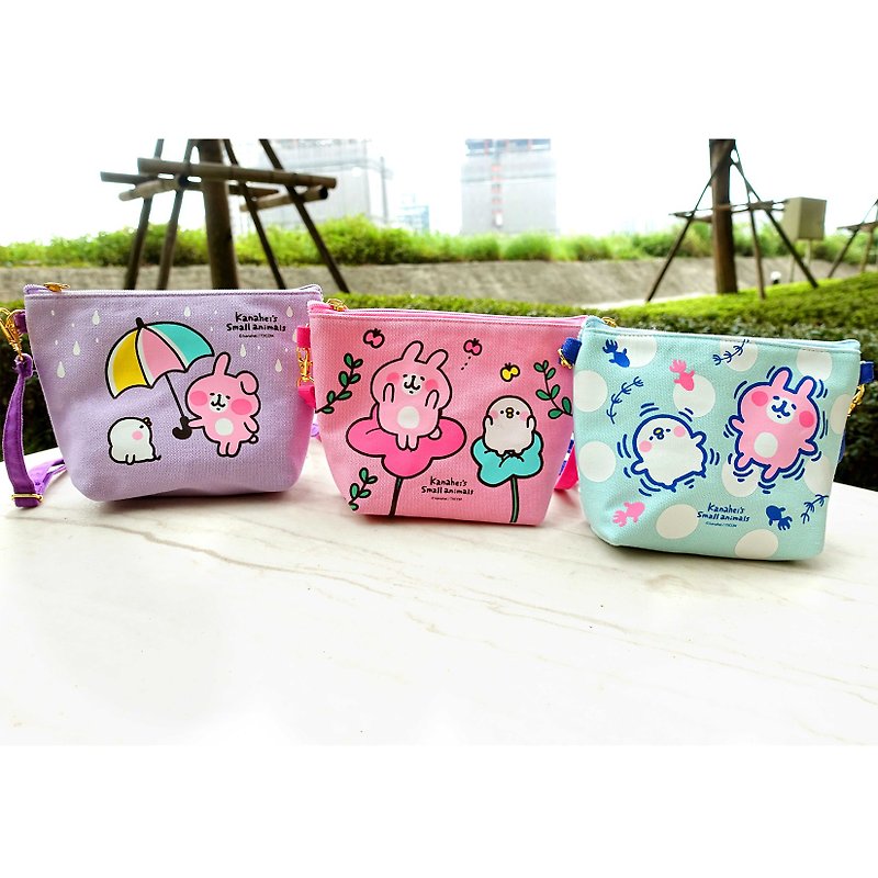 Touch Mobile Phone Bag Kanahei Canakra P Help Bunny Side Backpack Phone Bag Cosmetic bag - กระเป๋าแมสเซนเจอร์ - วัสดุอื่นๆ สึชมพู