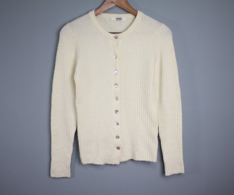 FOAK vintage rice shell buckle shirt top - เสื้อผู้หญิง - เส้นใยสังเคราะห์ 