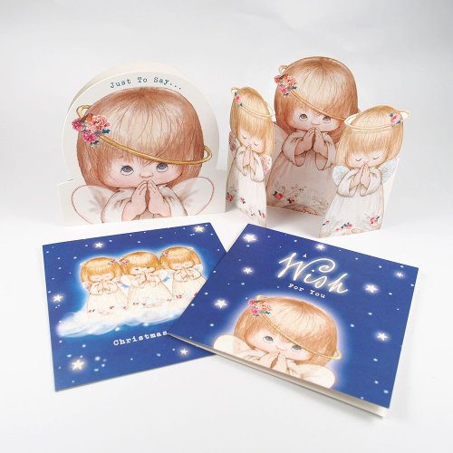 205剪刀石頭紙 小天使的祝福 耶誕盒卡18入【Hallmark-卡片 聖誕節系列】