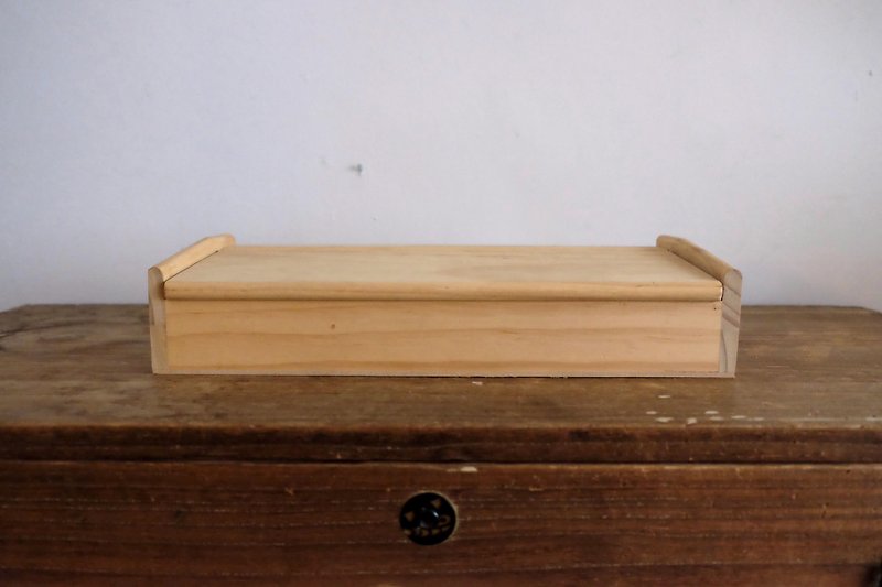 Solid wood four grid wooden box - กล่องเก็บของ - ไม้ สีนำ้ตาล
