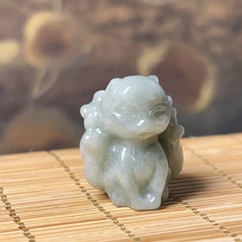 瓔珞翡翠 【好人緣】翡翠九尾狐 | 天然A貨翡翠 | 送禮