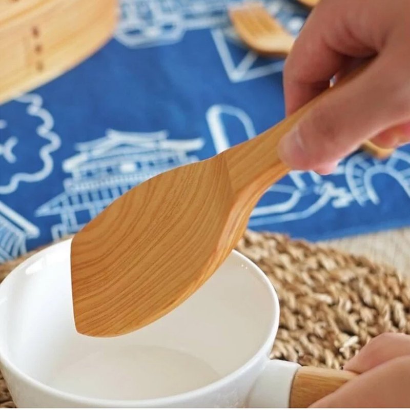 Not bad shop-Notbadshop Taiwan cypress handmade rice spoon - Ladles & Spatulas - Wood 