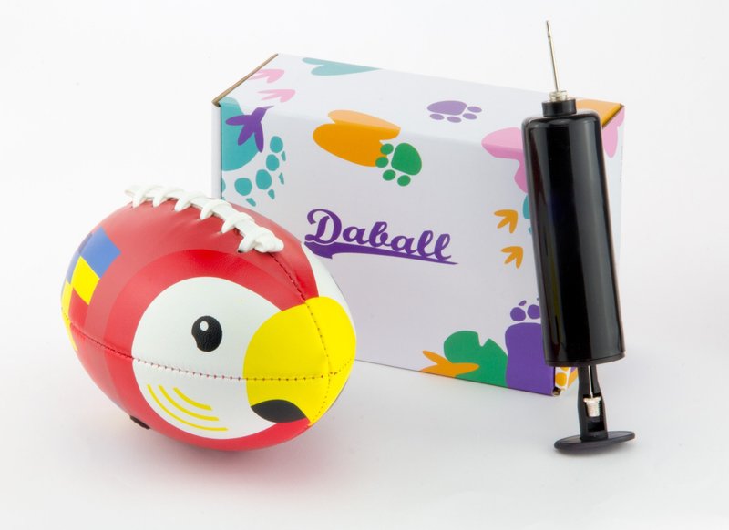 Daball Daball painted children's American football (parrot) - อื่นๆ - หนังเทียม สีแดง