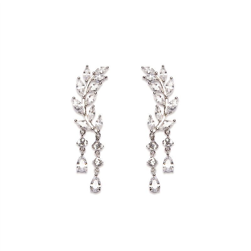 It's raining again Ye Sui earrings - Earrings & Clip-ons - Sterling Silver Silver