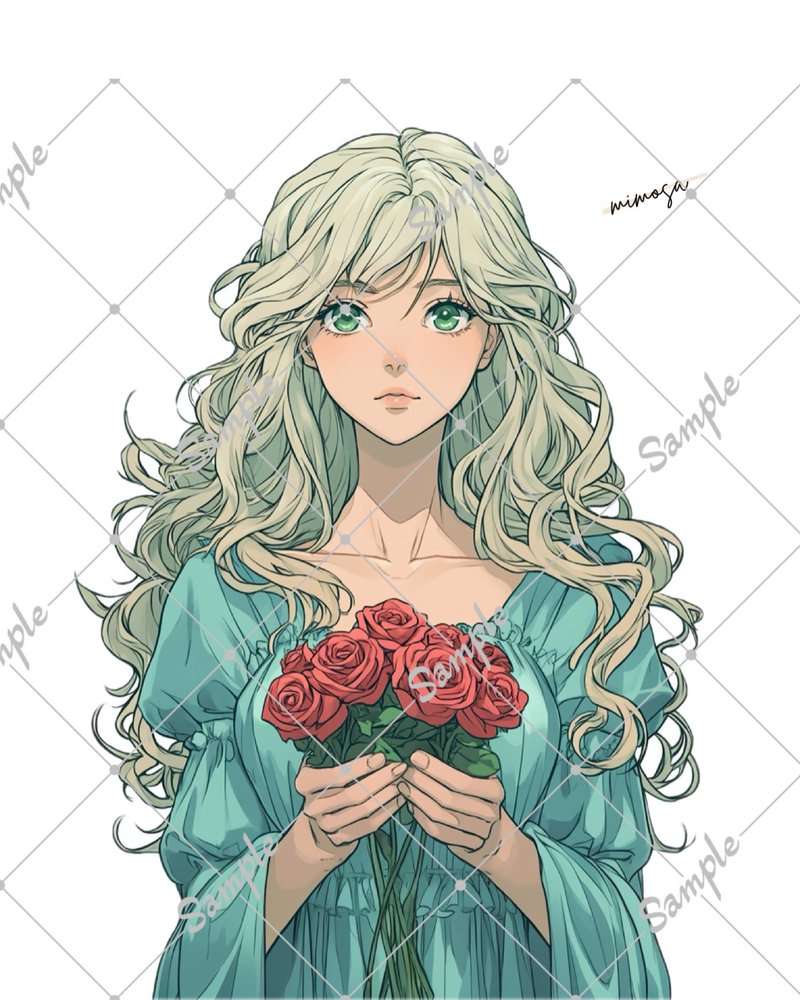 オリジナル　人物ステッカー　5枚セット - 貼紙 - 紙 