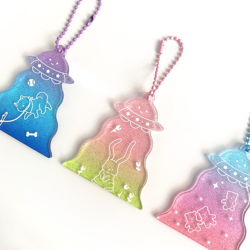 Always Look Up: UFO Keychain - 鑰匙圈/鑰匙包 - 壓克力 