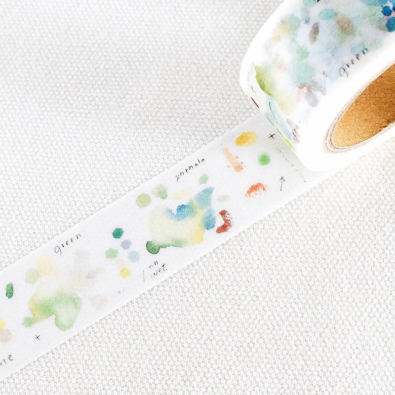 Liangfeng Color Lab Illustration Vol.02 Washi Tape - Wakasa Color ( MTW-LF071 ) - Washi Tape - Paper Green