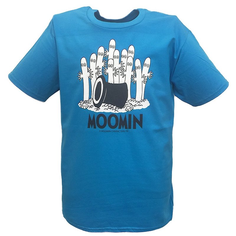 Moomin嚕嚕米授權-T恤【神秘的魔法帽】成人短袖 T-shirt - 中性衛衣/T 恤 - 棉．麻 白色