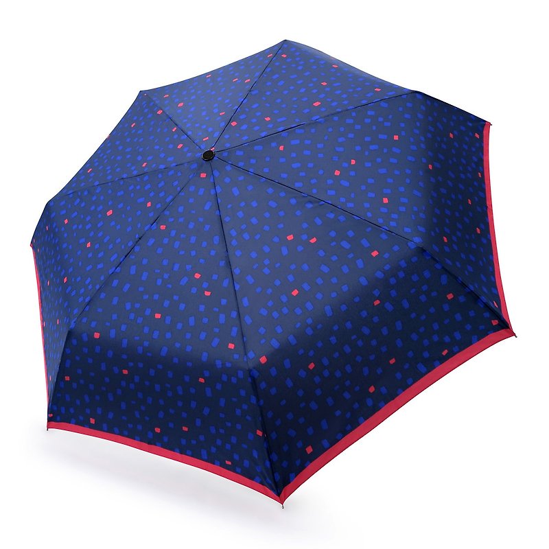 【絕版僅2件】安全不回彈防風抗UV自動傘 - 素雅小方塊 - 雨傘/雨衣 - 防水材質 
