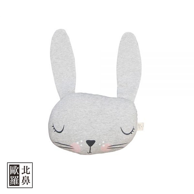 Mister Fly Animal Shaped Pillow - Grey Bunny - Kids' Toys - Cotton & Hemp 