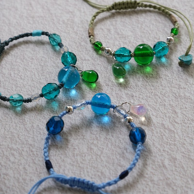 Bracelet-Liu Li Lover - Bracelets - Other Man-Made Fibers Blue