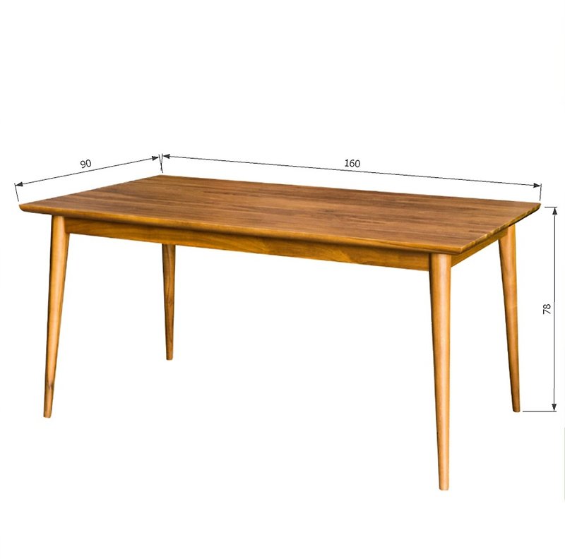 クラシックダイニングテーブル北欧古典的なチーク材のダイニングテーブル - その他の家具 - 木製 