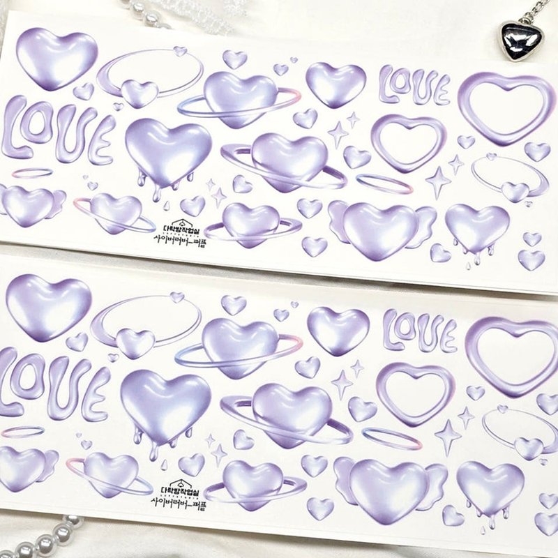 :Cyberlover (3 options) : Matte Transparent sticker - Stickers - Other Materials 