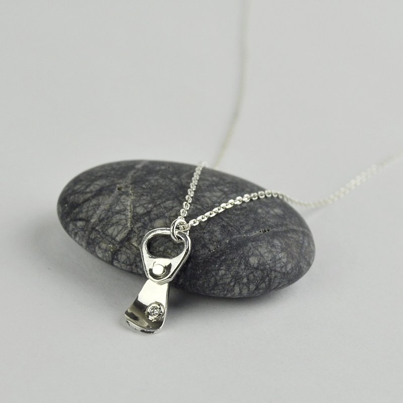 Sterling Silver Pull-tab necklace - Necklaces - Sterling Silver Silver
