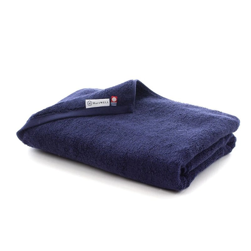 日本今治Hartwell-moko365毛巾(34*80)-藍色 - 被/毛毯 - 棉．麻 