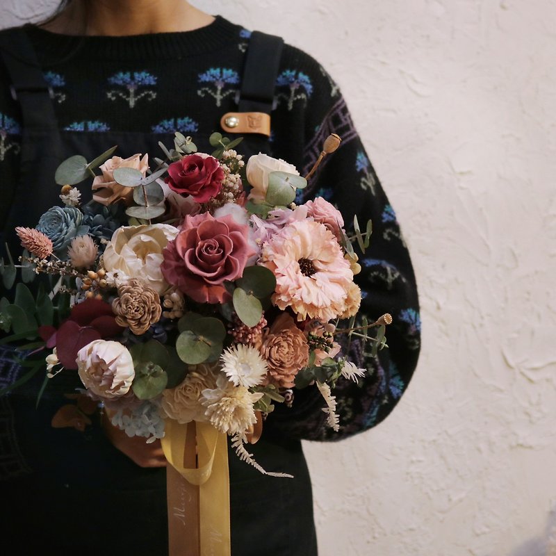 [Meet Eternity] Love Story Eternal Rose Bouquet, 2 types in total - ช่อดอกไม้แห้ง - พืช/ดอกไม้ 