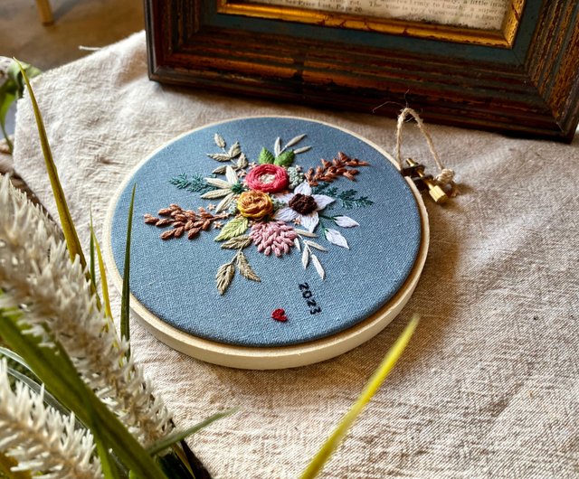 カスタマイズ】花束刺繍 花束刺繍 立体花刺繍 - ショップ