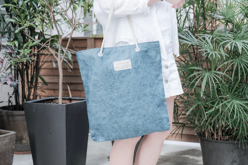 [Paper Made Possible] Super Lightweight-Wrinkle Tote Bag - กระเป๋าถือ - กระดาษ 