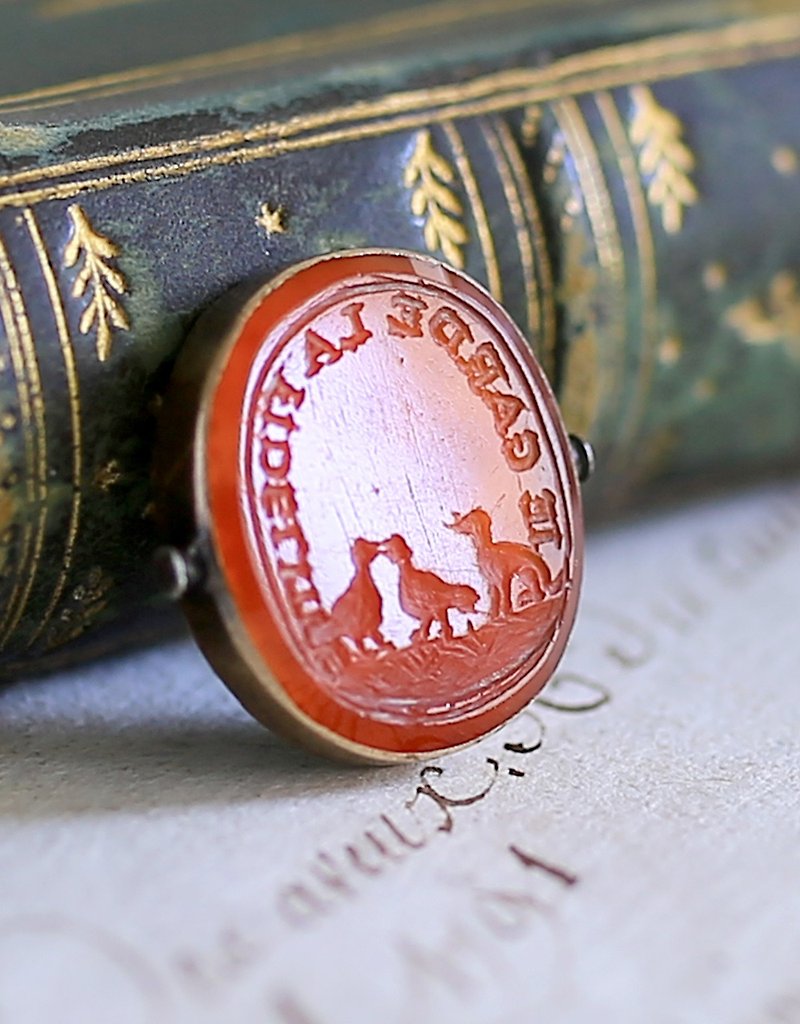 France 9k [Guardian] Antique Sealing Wax Seal - Other - Other Metals Red