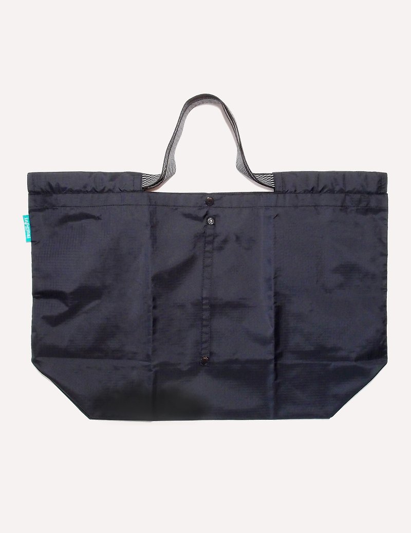 Large Informal: Checkout Bag Black color ( Zebra strap) - Handbags & Totes - Nylon 