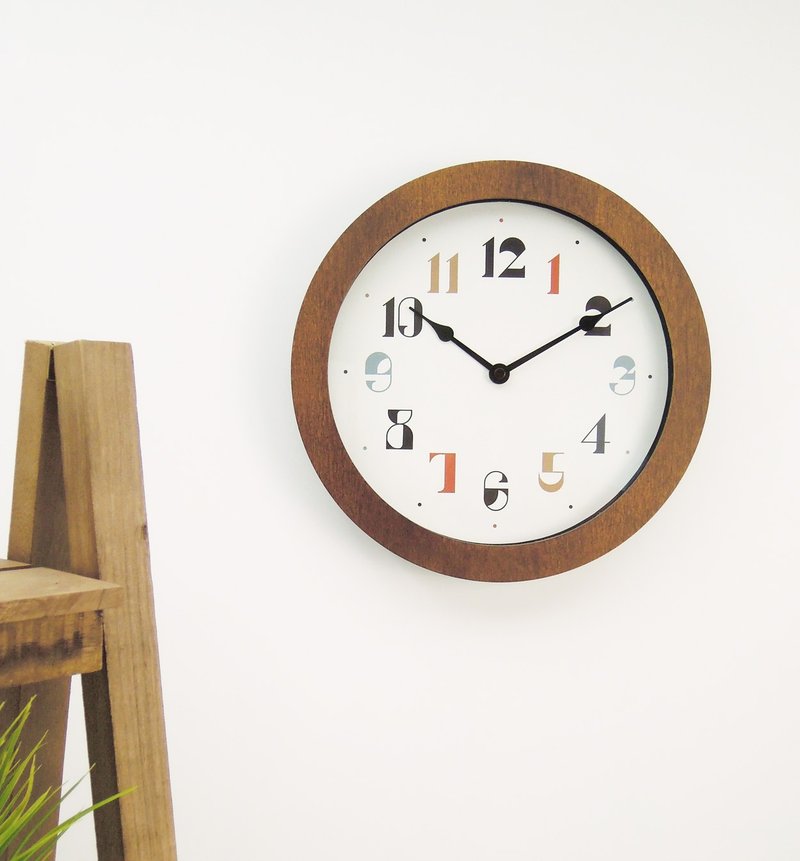 Vintage style Round Wood Wall Clock - Clocks - Wood 