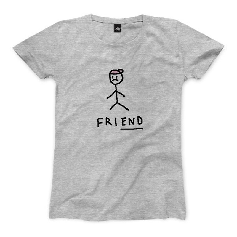 friEND - Deep Heather Grey - Women's T-Shirt - Women's T-Shirts - Cotton & Hemp 