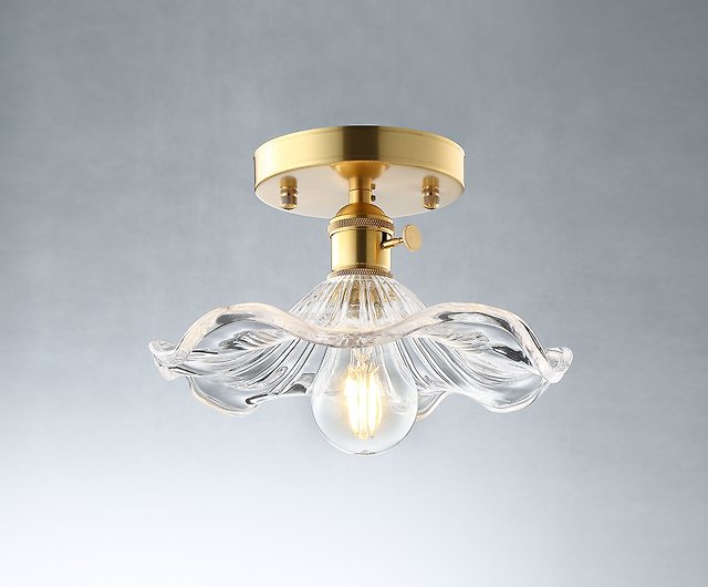 Nostalgic Copper Glass Ceiling Lamp Pl, Lamp Ceiling Plate