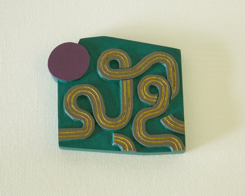 Artdeco Hand Mirror Mini (Morning fog - viridian) - 彩妝刷具/鏡子/梳子 - 塑膠 綠色