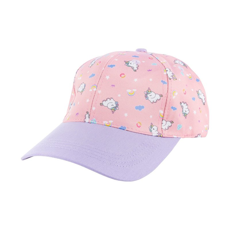 Contrasting Color Children's Baseball Cap - unicorn - หมวก - ผ้าฝ้าย/ผ้าลินิน สึชมพู