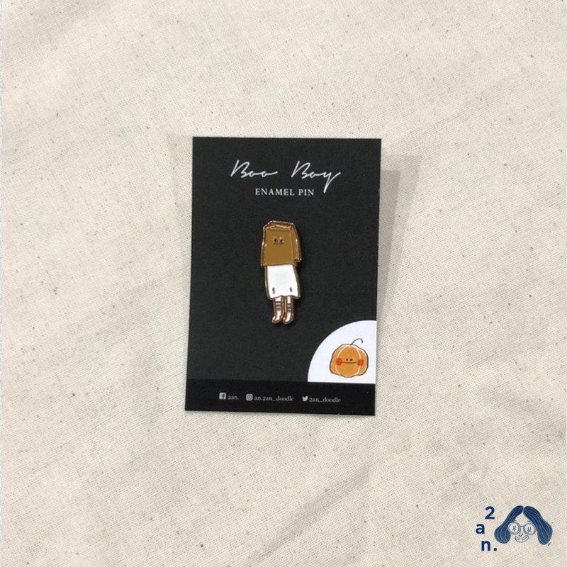 Boo Boy Enamel Pin - เข็มกลัด - ทองแดงทองเหลือง 